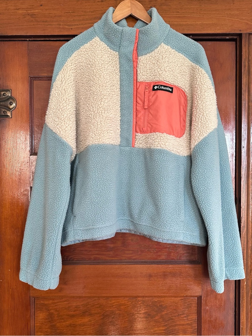 Columbia Lodge Sherpa Snap Fleece Pullover Sweatshirt Size XXL Cozy Winterwear